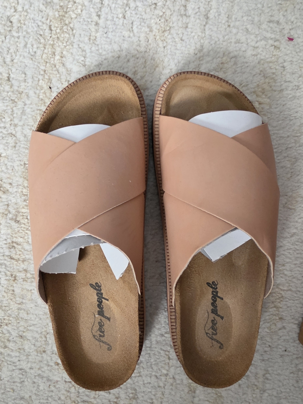Free People Criss Cross Slide Sandals